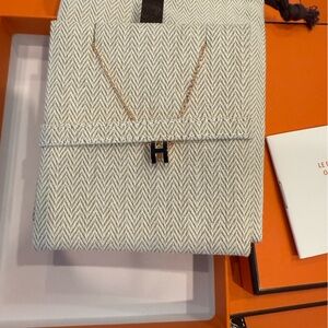Hermes mini Pop h black with rose gold chain, brand new